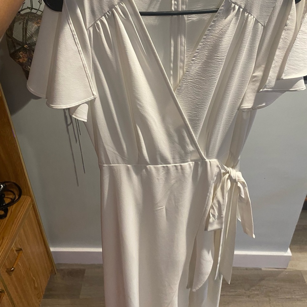 Altar'd State White Midi Dress